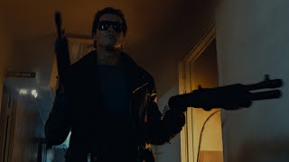 The Terminator 1984 Police station shootout 4K HDR Mono