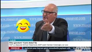 Elman Nəsirov və Sərdar Cəlaloğlu Arasındakı Gərgin və Komik DEBAT...