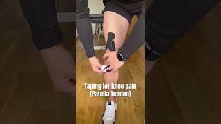 Taping for knee pain (Patella Tendon)