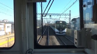 【全線各駅停車前面展望】京阪電車 5000系5556編成 普通出町柳行き 中之島～出町柳