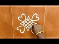 5 சின்ன கோலங்கள் 3 புள்ளி கோலங்கள் apartment kolam easy kolam daily kolam kolamwithmeenal