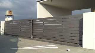 Telescopic sliding gate #V2electronica  #telescopic #sliding #automatic #motorised #Faac #gate