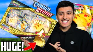 Pokemon Crown Zenith Pikachu VMAX Special Collection Box OPENING!