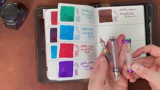 Waterman Fountain Pen Ink Swatches