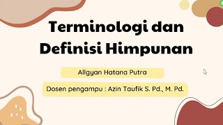 Terminologi dan Himpunan