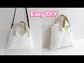 すごく簡単！１００均リメイク！毎日使いたいバッグの作り方【Easy DIY】 Interior Mat Remake Bag Tutorial.