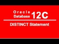 Oracle SQL PLSQL 12C Tutorial 9   DISTINCT Command, Unique Data