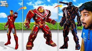 Upgrading IRON MAN Into NEON IRON MAN in GTA 5 | Neon Iron Man vs Iron Man Battle | Gta 5 tamil