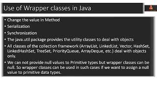58 Wrapper Classes