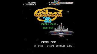 [L] Galaga '90 (1989, PC-Engine) - Blue Dimension Full Longplay [720p60]