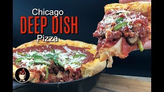 Chicago Deep Dish Pizza | Awesome Deep Dish Pizza Recipe!