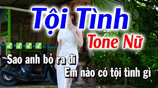 Tội Tình Karaoke Tone Nữ - Beat Mới Dễ Hát | Trần Lê Karaoke