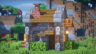 Minecraft: How to Build a Medieval Hut | Medieval Starter House (Tutorial)