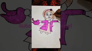 How to easily paint doll Masha and bear#masha and the bear#how to draw
