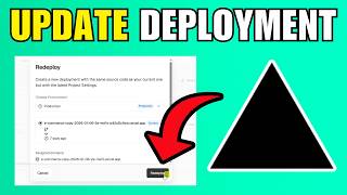 How To Update A Deployment In Vercel (2026) (Best Method)