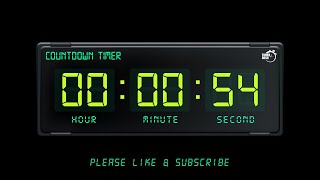 54 SECONDS TIMER - 1080p - COUNTDOWN TIMER