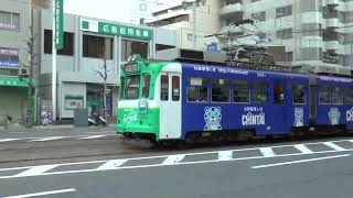 【路面電車動画】広島電鉄２７０　つりかけの音　３０００形　3003