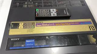Sony SL-HF900 betamax VCR super beta 1985 demonstrated