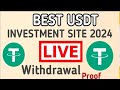 usdt investment site | Shopping Mall | Live Withdraw Money Proof | Instant Withdraw | Usdt Project |