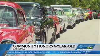 Classic cars honor Gaston County 4-year-old who died