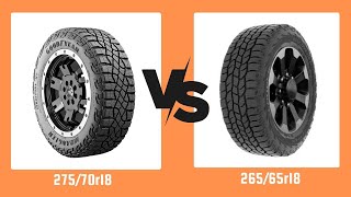 Tire Size 275/70r18 vs 265/65r18