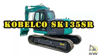 Kobelco SK135SR excavator 360 degrees display