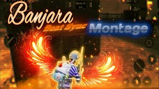 Banjaara [ Slowed Reverb] - BGMI Beat Sync Montage | BGMI Montage Video | PUBG Montage||crazy gamer