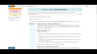 Simple Imputer in Data Processing | Sklearn.Impute.SimpleImputer
