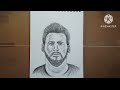 Lionel Messi sketching || easy art || simple drawing || Messi drawing with pencil || Naba pratik