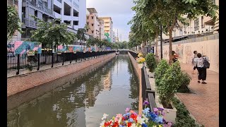 New Bangkok Walking Street During the Day - Khlong Ong Ang Canal Chinatown