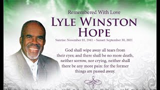 Live stream for the late Lyle Hope