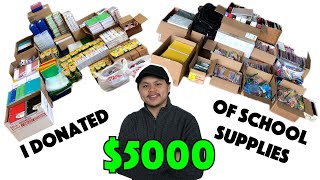 I Donated $5000 of School Supplies | Donating School Supplies