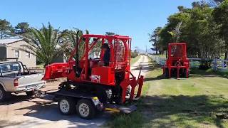 MD45 Loaded Onto Trailer For Easy Transport