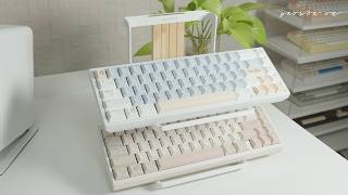 How to make a pretty keyboard and store it neatly 💕 Mode Envoy | Osume keycaps \u0026 keyboard shelf