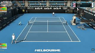 Ben Shelton VS Jeffrey John Wolf | Australian Open 2023 | Tennis Elbow 4 | CPU vs CPU Simulation