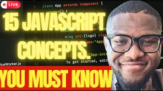 Master These 15 JavaScript Concepts Before React (Live Coding + Clear Examples!)