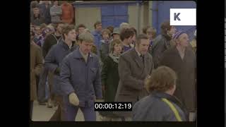 1970s UK, Southend United Fans Leaving Football Match, 35mm