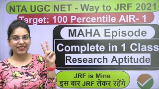 MAHA Episode | Complete Research Aptitude in 1 Class | by Navdeep Kaur