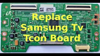 Samsung 32 inch LCD Tv DIY T-Con Board Replacement to Fix Gamma Distortion