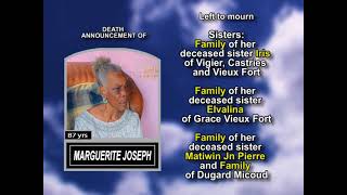 Marguerite Joseph ~ Long Obituary