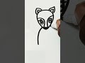how to draw a Fox🦊| Little Fox drawing and colouring for kids #fox #animals #drawing #art #ytshorts