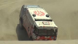 7.1.2013 Aleš Loprais DAKAR 2013 zapadnutí před cílem