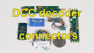 DCC 101, Common DCC decoder connectors (51)