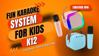 Unboxing K12 Karaoke Machine for Kids | Fun Bluetooth Singing Mic! #KidsToys #KaraokeFun #Review