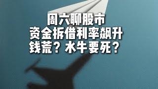 中国资金拆借市场利率飙升，是钱荒？股市水牛死了吗？周六聊股市