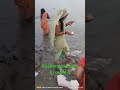 kasera pokhara ki mata ji ekadasi brat ke din ganga snan karake puja karti hui