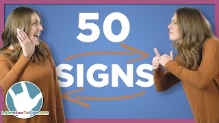 50 Basic ASL Conversational Signs
