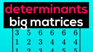 Calculating Determinants of Big Matrices