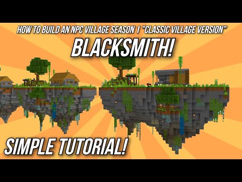 Minecraft Tutorial: How to build an NPC Village - Blacksmith! Minecraft Tutorial: How to build an NPC Village - Blacksmith!