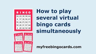 How to play several bingo cards simultaneously